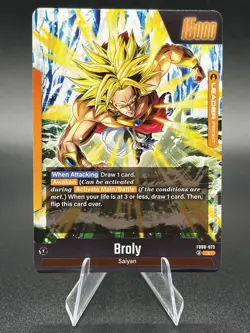 Broly FB08-073 Leader Fusion World Dragon Ball Super Card Game | NM - Image 2