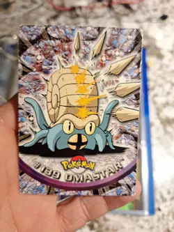 Omastar #139 -Pokemon Topps Card TV Animation Series 3 - Non Holo - Blue Logo NM - Image 1