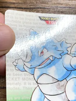 Pokemon Carddass Card Rhydon No.112 Bandai Pocket Monsters Green ver. 1996 - Image 5