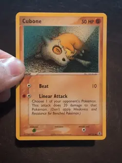 POKEMON TCG COMMON CARD CUBONE 60/112 EX FIRERED & LEAFGREEN NM/VLP - Image 1