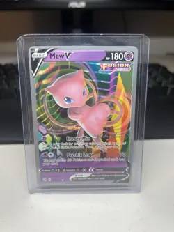 Mew V # 113/264 SWSH: Fusion Strike Ultra Rare Pokemon TCG Card NM - Image 1