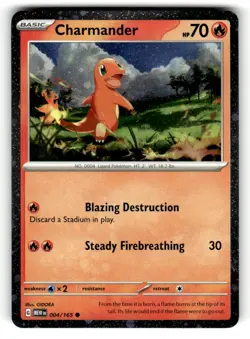 Charmander - (Cosmos Holo) Miscellaneous Cards & Products Holo Promo 004/165 NM - Image 1
