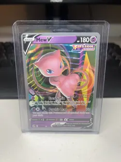 Mew V # 113/264 SWSH: Fusion Strike Ultra Rare Pokemon TCG Card LP - Image 1