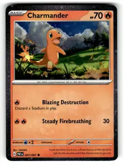 Charmander - (Cosmos Holo) Miscellaneous Cards & Products Holo Common 007/091 NM - Image 1