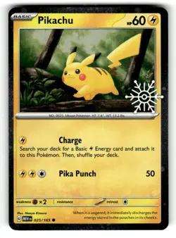 Pikachu - (Holiday Calendar) Misc Cards & Products Holo Common 025/165 NM - Image 1