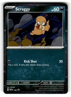Scraggy - SV: Scarlet & Violet Promo Cards Holo Promo 186 NM - Image 1
