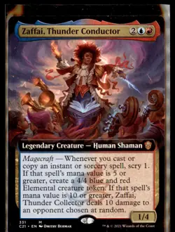 Magic: #331 Zaffai, Thunder Conductor (Extended Art) - Image 1