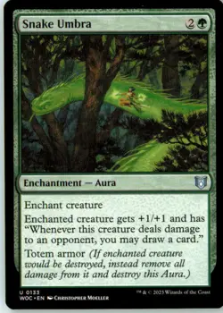 Snake Umbra 133 Uncommon Commander: Wilds of Eldraine Near Mint - Image 2