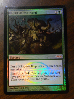 MTG Grand Prix FOIL Call Of The Herd (2008) Near Mint Condition - Image 1