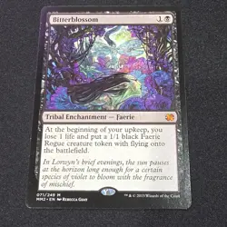 Wizards of the Coast Bitterblossom Tribal Enchantment Black Mythic MM2 2015 071… - Image 1