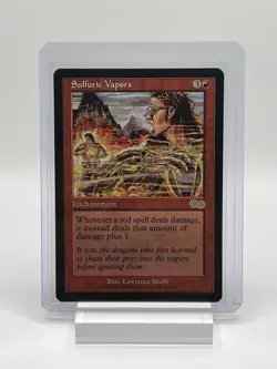 Sulfuric Vapors Magic: The Gathering Urza's Saga Rare Enchantment 1998 - Image 1