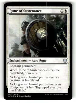 Rune of Sustenance Kaldheim U 25 LP - Image 1