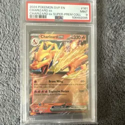 Pokemon PSA 9 Charizard ex 161 Sv: Scarlet & Violet Promo Cards EN Holo - Image 1