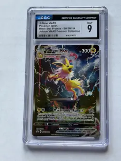 Jolteon VMAX SWSH184 CGC 9 Black Star Promo Pokemon - Image 1