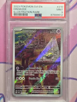 The Pokemon Company Pokemon TCG Drowzee 210/198 SV01 Holo IR EN PSA 9 - Image 1