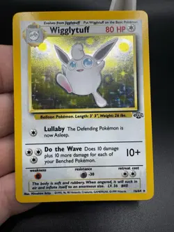 🔥{NM}Wigglytuff Jungle Holo Rare 16/64 80 HP English Pokemon TCG 1999 - Image 2