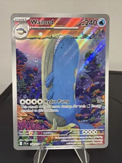 Pokemon TCG SV-Journey Together Wailord #162/159 Illustration Rare - Image 1