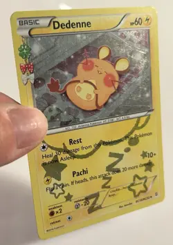 Dedenne Holo RC10/RC32 Pokemon Generations Radiant Collection TCG LP - Image 2