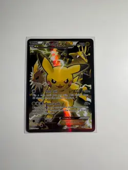 Pokemon Pikachu EX XY124 Black Star Promo 2016 Holo Card TCG | GREAT CONDITION - Image 1