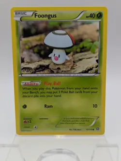 Foongus 12/114 Common Steam Siege Yuki Mori Pokemon NM - Image 1
