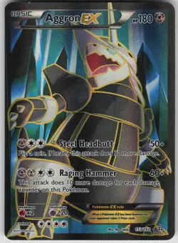 Pokemon TCG Aggron EX (153 Full Art) Ultra Rare XY - Primal Clash 153/160 - Image 1