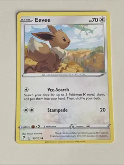 Pokemon - Eevee x 4 - 125/203 NM - Evolving Skies - Plus Free Holo Card - Image 5