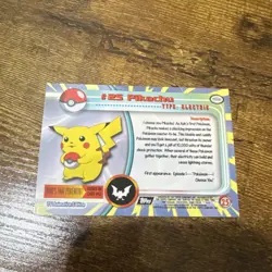 Topps Pikachu Pokemon Topps Series 1 TV Animation Edition #25 English Regular - Image 2