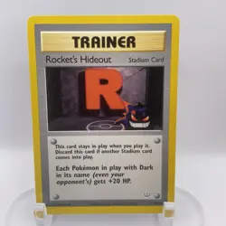 Rocket's Hideout 63/64 Neo Revelation LP WOTC Pokemon TCG Vintage Single - Image 1