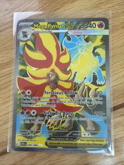 099/086 Mega Pyroar Ex Chaos Rising Pokemon Tcg Illustration Rare - Image 1