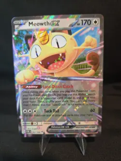 Meowth EX Full Art Holo 062/088 170HP Perfect Order Pokemon TCG NM - Image 2