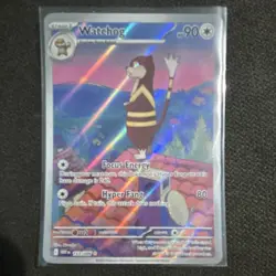 Pokemon Watchog Holo Illustration Rare Sv: White Flare 90 HP 80 Attack 153/086 - Image 1