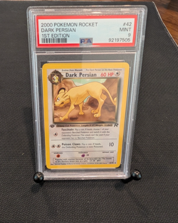Pokemon - 1st Edition Dark Persian - 2000 WOTC Team Rocket - PSA 9 - Image 1