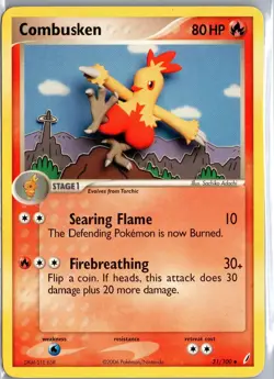 Combusken 31/100 Uncommon Crystal Guardians Pokemon Moderately Played - Image 1