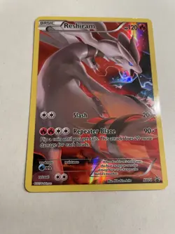 Reshiram XY74 Full Art Holo Pokemon TCG Black Star Promos LP - Image 1