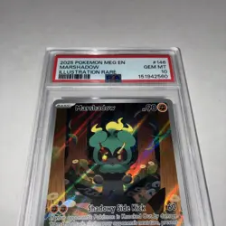 2025 POKEMON MEG EN-MEGA EVOLUTION ILLUSTRATION RARE #146 MARSHADOW PSA 10 - Image 4