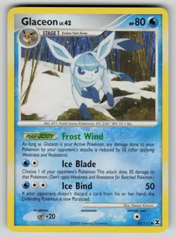 Glaceon 41/111 Uncommon Rising Rivals Pokemon LP - Image 1