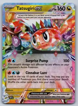 Tatsugiri ex 142/191 Double Rare Surging Sparks Pokemon Near Mint - Image 1