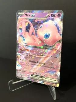 Pokemon TCG Mew ex Double Rare Full Art Holo 151/165 Scarlet & Violet 180 - Image 1