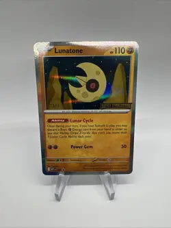 Pokemon: Lunatone [STAFF STAMPED] Promo- Mega Evolution #004 - Image 1