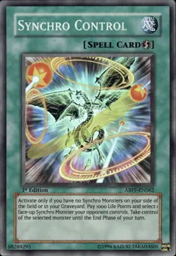 Synchro Control - Super Rare 1st Edition ABPF-EN062 - NM - YuGiOh - Image 1