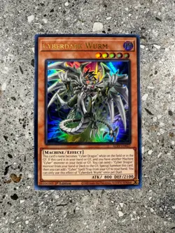 Yugioh TCG Cyberdark Wurm ALIN-EN027 Ultra Rare 1st Edition NA NM-M - Image 1