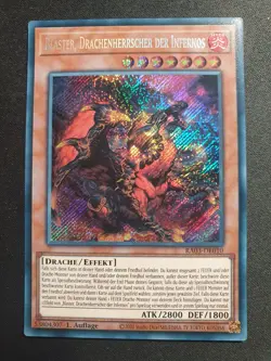 Yu-Gi-Oh! RA03-DE010 Blaster Drachenherrscher des Infernos Secret Rare NM 1st - Image 1