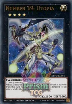 Number 39: Utopia ultra rare DUPO-EN104 Yugioh - Image 1