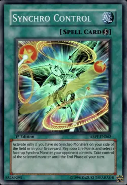 Synchro Control - Super Rare 1st Edition ABPF-EN062 - LP - YuGiOh - Image 1