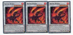 Yu-Gi-Oh! Roter Wyrm Common Playset (3 Stuck) Set 23 - Image 1