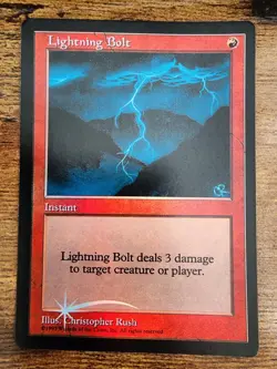 MTG Lightning Bolt ⭐1998 JUDGE PROMO⭐ Foil ⭐NM 12 REAL HQ PICS!⭐ Vintage Magic - Image 2