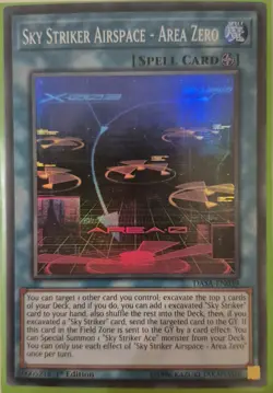 YuGiOh Sky Striker Airspace - Area Zero Super Rare 1st Edition DASA-EN039 - Image 1