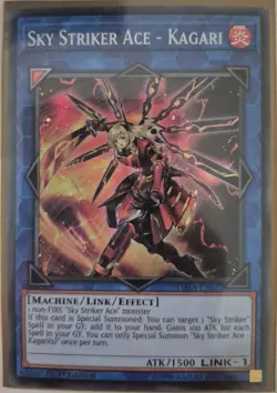 YuGiOh Sky Striker Ace - Kagari Super Rare 1st Edition DASA-EN027 - Image 1