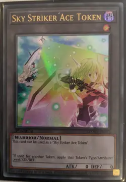 YuGiOh Sky Striker Ace Token Ultra Rare 1st Edition MAMA-EN013 - Image 1
