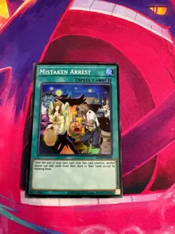 Mistaken Arrest OP29-EN009 Super Rare Near Mint Yugioh TCG - Image 1